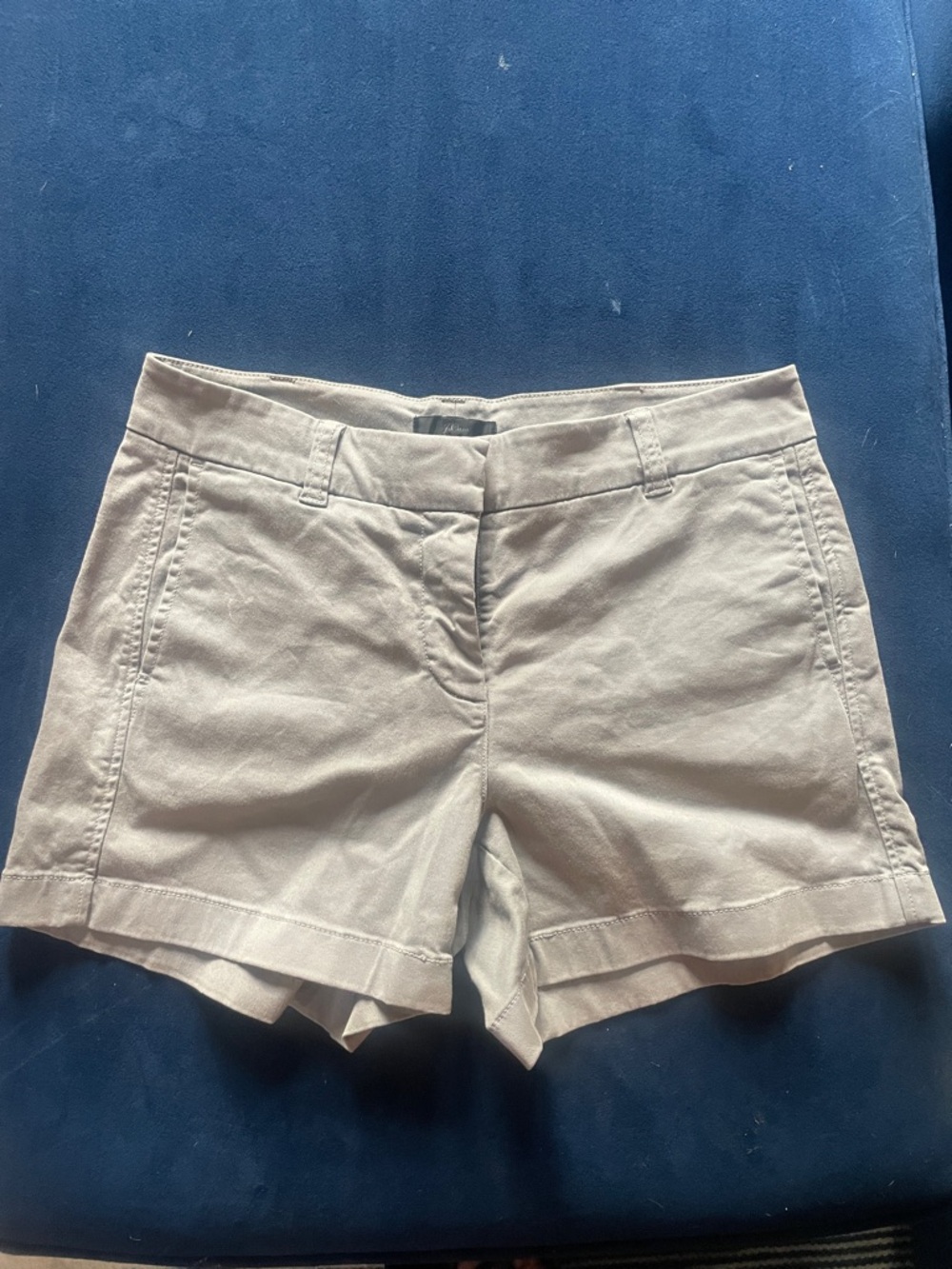 J. Crew Light Gray Cotton Blend Bermuda Shorts
